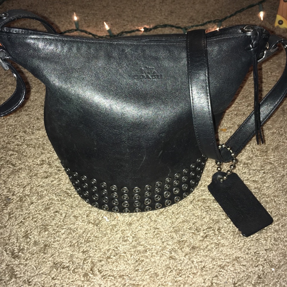 Coach BLEECKER GROMMETS MINI DUFFLE CROSSBODY BAG